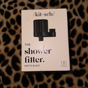Kitsch Matte Black Shower Filter